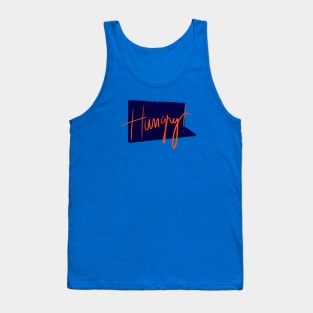 Orange Hungry hand letters Tank Top